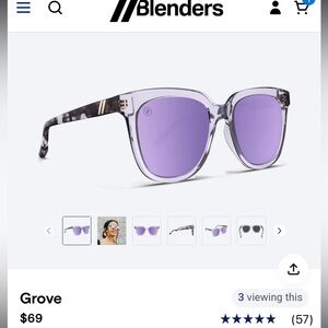 Blenders Grove- Lilac Lush polarized sunglasses
